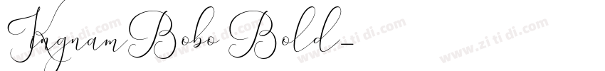 KingnamBobo Bold字体转换